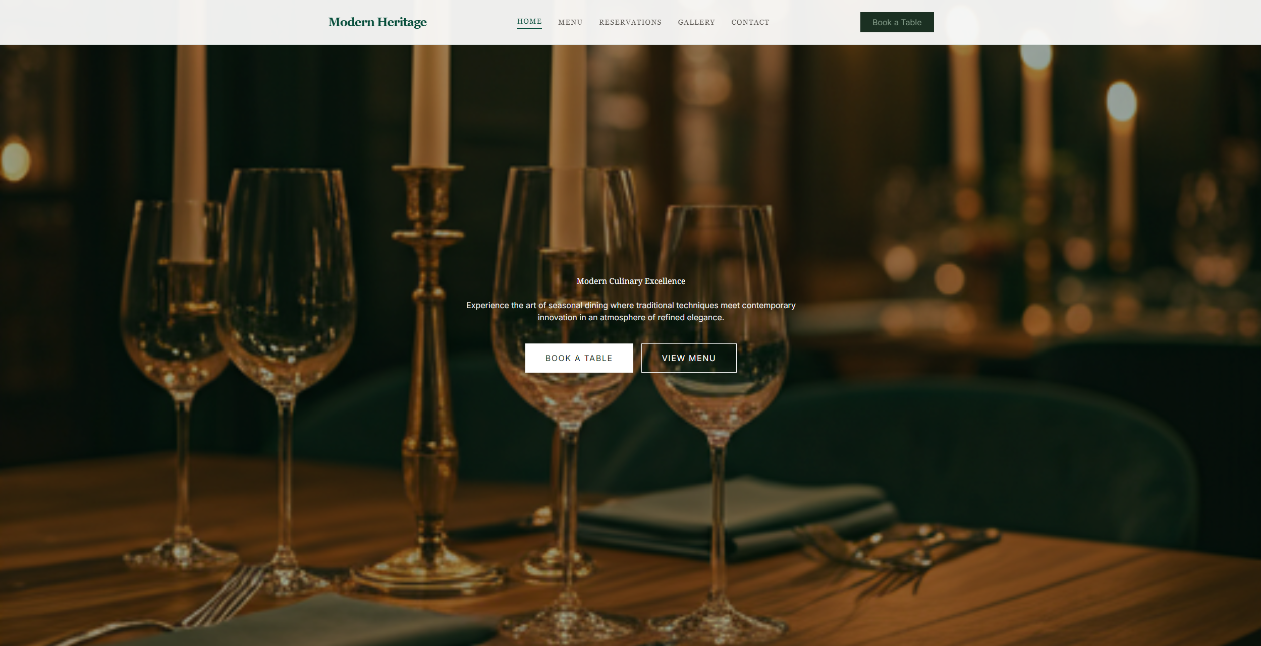 Restaurant Website
